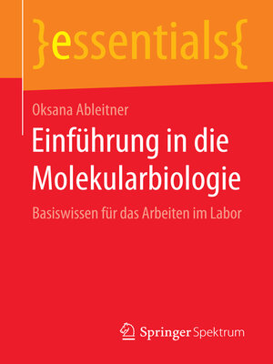 cover image of Einführung in die Molekularbiologie